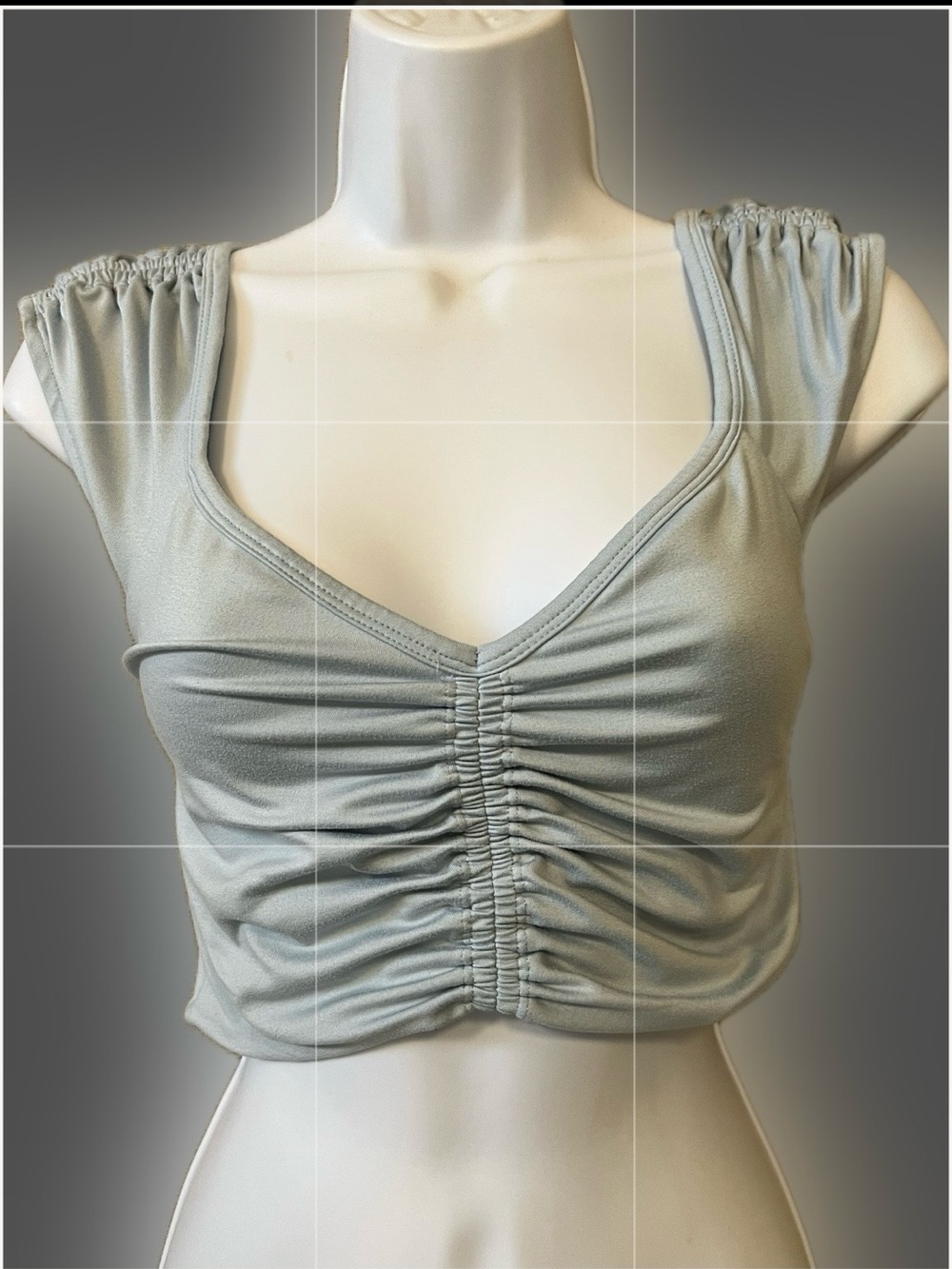 FP Movement free people ruched cropped tank bralette S so cute!!